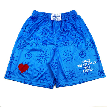 Shoot Basketballs Not People Heart Shorts