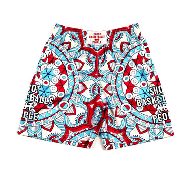Shoot Basketballs Not People Pattern Shorts